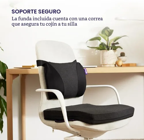 Vista 4 de Purple Cojín para espalda. GelFlex Grid Molded to Your Lower Back, Adjustable Strap - Pressure-Reducing, Temperature-Neutral - Made in USA
