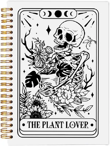 Vista 7 de Cuaderno gótico en espiral, diario gótico para parejas, cuaderno gótico para mujeres y hombres escritura, cuaderno de espiral para parejas de 8.3 x