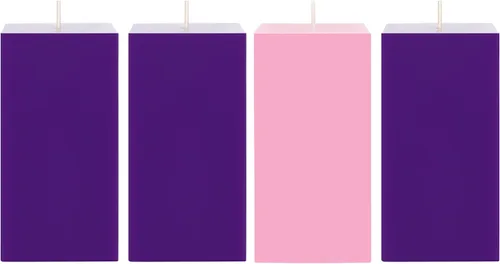 Vista 33 de Mega Candles Juego de 4 piezas de velas de Adviento de Navidad sin perfume, vertidas a mano de cera premium con parte superior en forma de campana