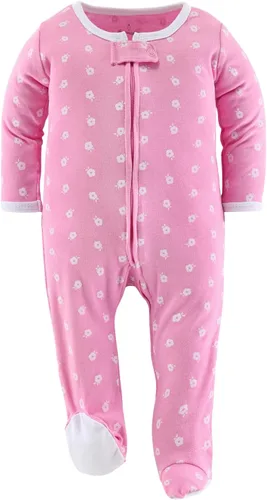 Vista 4 de The Peanutshell Pijama con pies para bebés, para dormir y jugar, paquete de 3