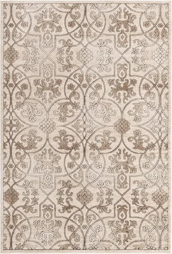 Vista 14 de Unique Loom Rushmore Collection - Alfombra de área Washington (2 pies x 5 pies 1 pulgada, beige oscuro/beige)