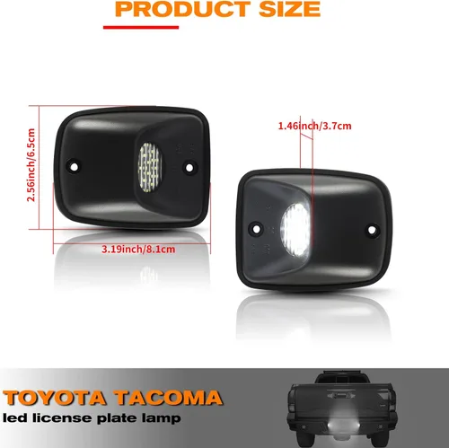 Vista 4 de Gempro Lámpara LED de repuesto para placa de matrícula compatible con Tocama Pickup Truck 1995-2004, luz trasera de 6500 K, color blanco