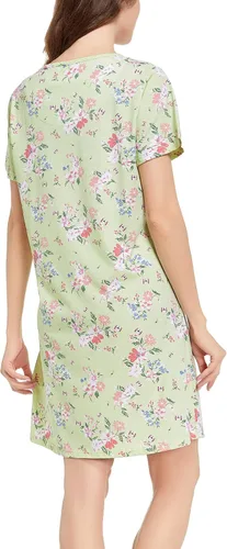Vista 5 de Camisón de manga corta para mujer, ropa de dormir para casa, ropa de dormir, pijama con estampado casual
