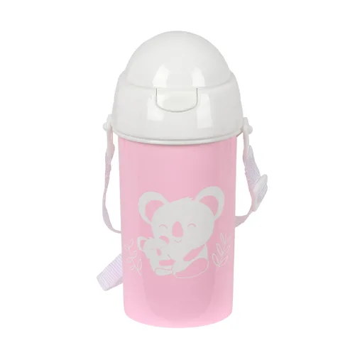 Vista 2 de Botella de Agua Safta Koala Rosa PVC 500 ml