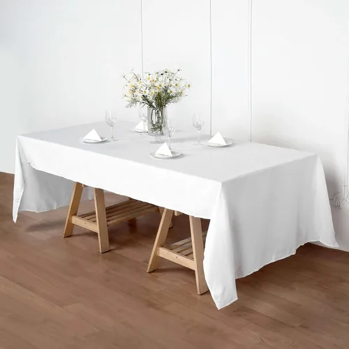Vista 64 de Efavormart - Mantel rectangular, 60 x 102 pulgadas, resistente a las manchas y a las arrugas, lavable, mantel decorativo oblongo de tela de Amatista