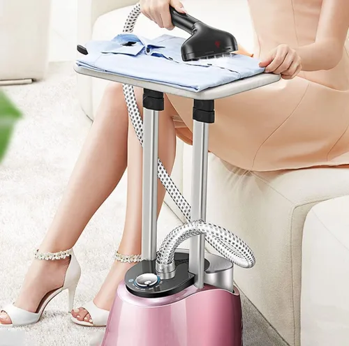 Vista 3 de Vaporizador para ropa, potentes vaporizadores de ropa de 2000 W, calentamiento rápido de 30 segundos, 90 minutos de removedor de arrugas de vapor