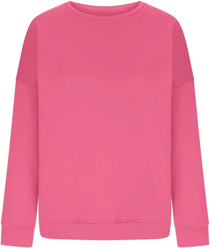 Vista 5 de Sudadera casual de manga larga con cuello redondo y ajuste holgado para mujer, para otoño, con forro polar, Y2K
