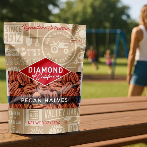 Vista 9 de Nueces pecanas picadas Diamond of California 8 oz