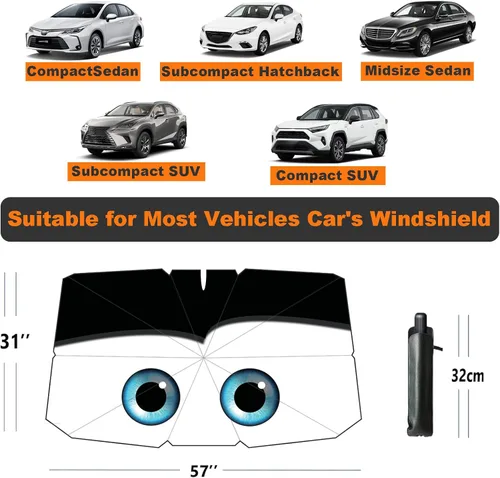 Vista 31 de Parasol plegable para parabrisas de auto para ventana delantera Sombrilla para parabrisas de auto Visor solar para parabrisas 2025 Accesorios