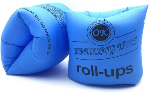 Vista 3 de Topsung Floaties Bandas de Brazo Flotador Flotadores de anillos Tubo armlets para niños y adultos, Azul, talla única