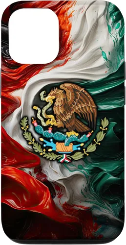 Vista 28 de Funda para iPhone 17 con diseño de bandera mexicana ahumada del orgullo de México del Cinco de Mayo