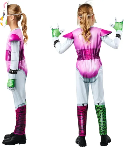 Vista 2 de Rubies Childs Five Nights at Freddys Glamrock Chica Costume