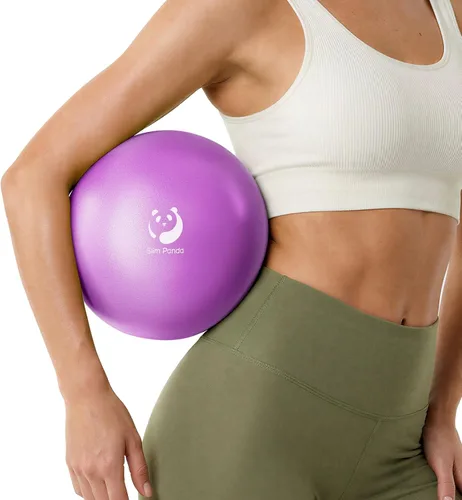 Vista 13 de Slim Panda Pelota de Pilates, Pelota de Ejercicio Pequeña de 9 Pulgadas, Mini Pelota de Yoga Antiestallido para Estabilidad, Entrenamiento, Barre