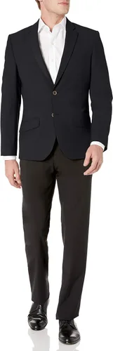 Vista 4 de Tienda Essentials Blazer elástico de manga larga con botones frontales para hombre