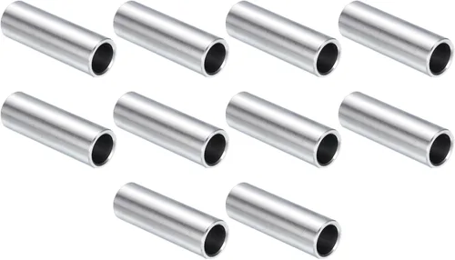 Vista 11 de uxcell 10 piezas de espaciador de acero inoxidable de 3/8" de diámetro interno x 3/4" de diámetro exterior x 1" de longitud, espaciador de rosca