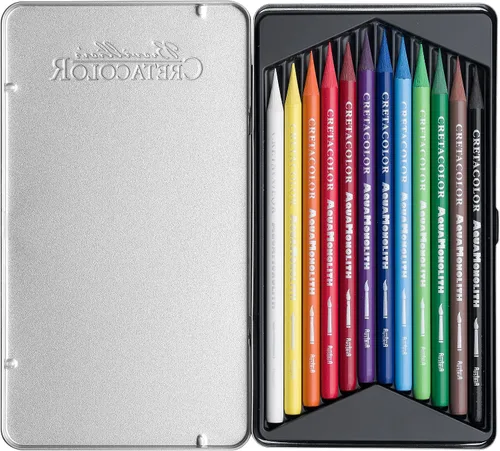 Vista 3 de Cretacolor Aqua Monolith - Juego de lápices de acuarela, 12 unidades, multicolor