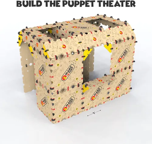 Vista 5 de Make-A-Fort Creator Pack: construye fuertes grandes para niños con 1 kit de explorador y 1 kit de creador - Juego de construcción de fortalezas
