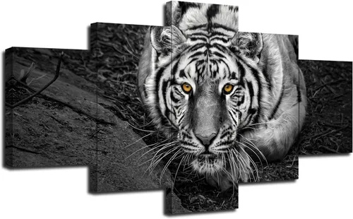 Vista 19 de Arte de pared inspirador de león en blanco y negro para decoración de pared, impresión en lienzo, citas motivacionales, pósters, pintura enmarcada