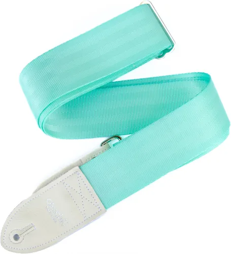 Vista 16 de Couch LA CORREA DE GUITARRA ORIGINAL DE CINTURÓN DE SEGURIDAD RECICLADO Fabricada en EE.UU. Correas de Guitarra (Todo Blanco)