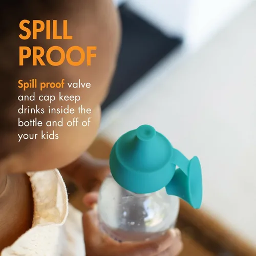 Vista 3 de Boon Snug Sip - Tapones universales de silicona para botellas de agua