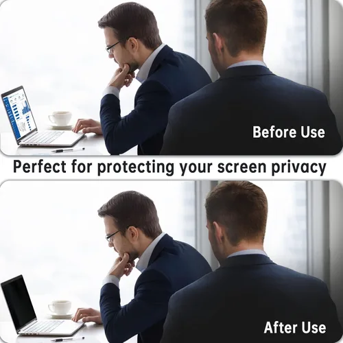 Vista 4 de Peslv Filtro de Privacidad Magnético para Macbook de 12 Pulgadas (2012-2017), Filtro Anti Luz Azul Deslumbrante Extraíble Filtro de Pantalla Mate