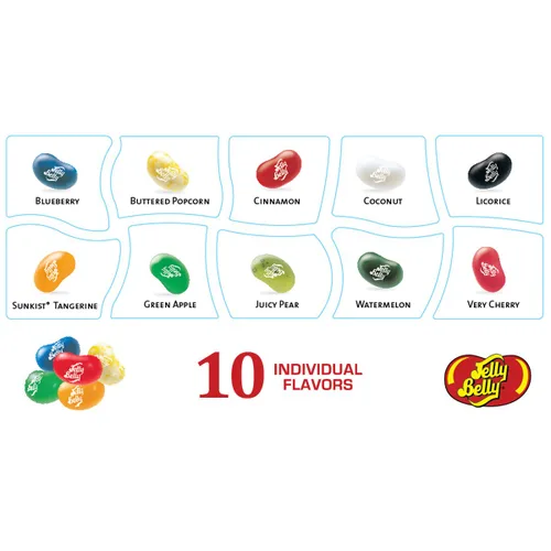 Vista 2 de Jelly Belly Caja de Navidad de 10 sabores