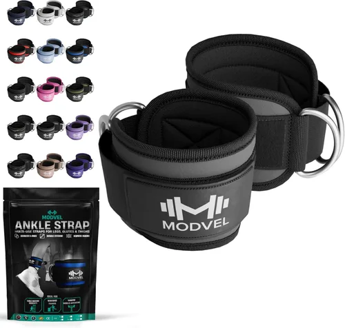 Vista 26 de Modvel Gym Ankle Strap for Cable Machines – Glute & Leg Kickback Ankle Straps for Gym Workouts – Adjustable, Padded Support for Strength Training