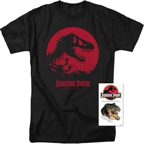 Vista 2 de Camiseta y pegatinas del logotipo de Jurassic Park T Rex