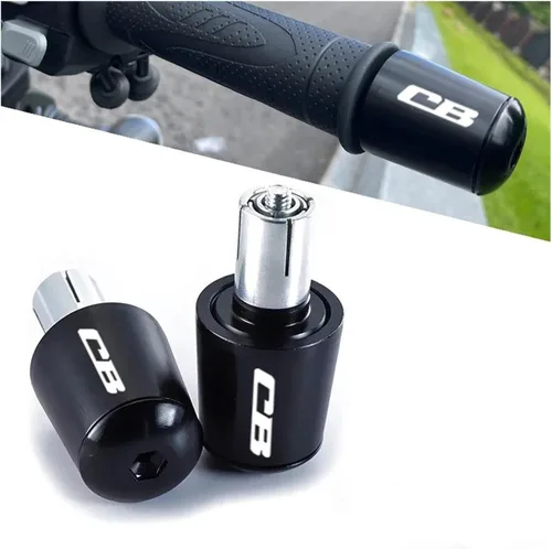 Vista 4 de motorcycle For CB 599 600F CB 400 500 CB919 CB 125 R CB 190R 250R CB1000R CNC Motorcycle Handlebar Grips Bar End Plugs Accessories handle end(Black)