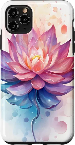 Vista 13 de Funda con ilustración de flor de loto para iPhone 17