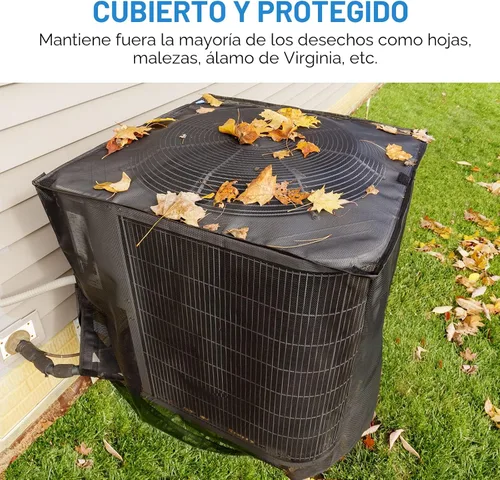 Vista 6 de Joiish Fundas de aire acondicionado para exteriores, malla completa con parte superior impermeable desmontable, transpirable y para todas