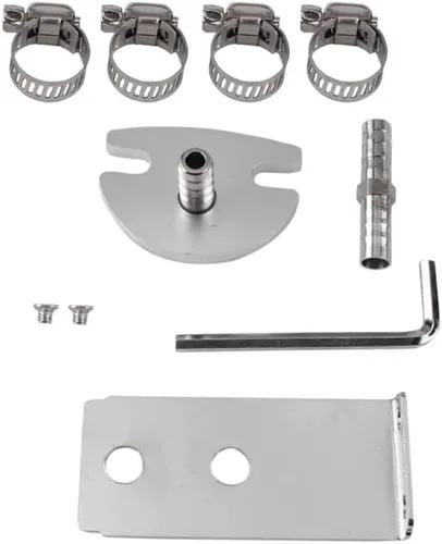 Vista 7 de BARTOO Kit universal de regulador de presión de combustible ajustable, regulador de combustible de aluminio, regulador de presión de inyección