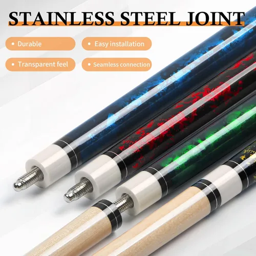 Vista 4 de Kmise 58 Inch FAS Canadian Maple Pool Cue Set