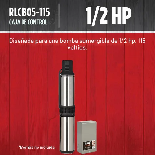 Vista 3 de Red Lion Caja de control RLCB05-115, 115V, 1/2 HP para bombas sumergibles