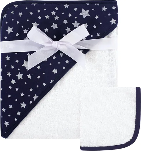 Vista 11 de Hudson Baby Toalla y toallita unisex con capucha de algodón para bebé, Woodland, talla única Bosque