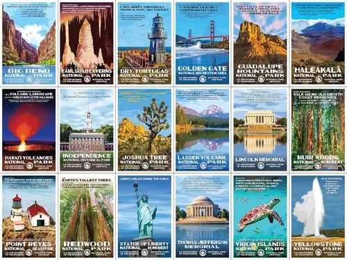 Vista 5 de National Park Posters - Postales con Obras Originales de Robert B. Decker (Serie A)