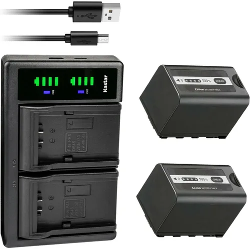 Vista 5 de Kastar LTD2 USB Battery Charger Replacement for Panasonic AG-CX10, AG-CX350, AG-DVX200, AG-DVX200PJ, AG-DVX200PB, AG-DVX200PX, AG-DVX200EJ