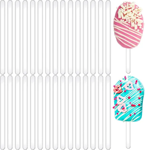 Vista 14 de 30 palitos acrílicos reutilizables para tartas, moldes para tartas, espejos, palitos de helado, molde para tartas para el hogar, pasteles, dulces