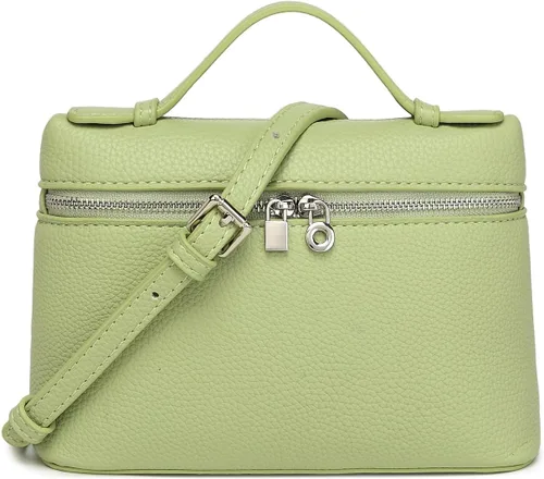 Vista 15 de Afashor Bolsos con asa superior de moda para mujer, bolso de hombro de cuero suave