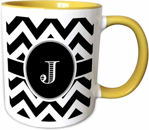 Vista 12 de 3dRose Taza, 15oz, Negro/Blanco