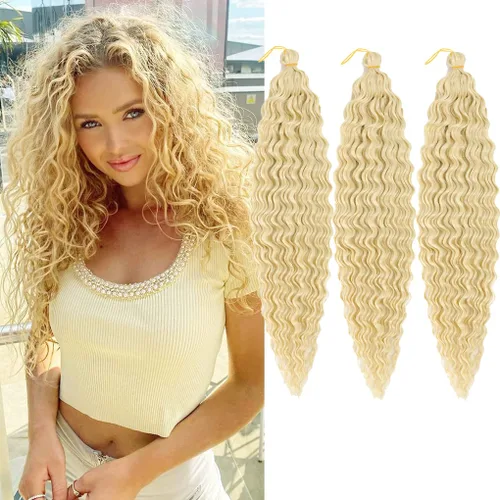 Vista 55 de 3 trenzas de ganchillo Passion Twist, cabello sintético preseparado para trenzar de 14 pulgadas, 3 paquetes de cabello trenzado pretrenzado