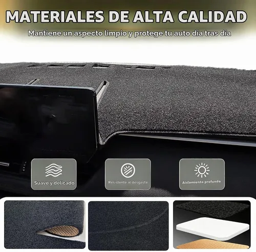 Vista 4 de Funda para salpicadero para Toyota RAV4 2025 2024-2019 - Funda para salpicadero, alfombra para salpicadero, cubierta protectora - Funda para consola