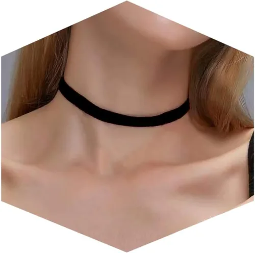 Vista 23 de Fesciory Black Necklace for Women, Adjustable Daily Goth Jewelry Gift Negro 1
