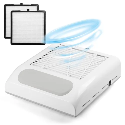 Vista 11 de Biutee Colector de polvo de uñas 5 en 1, taladro de 30000 RPM y lámpara LED