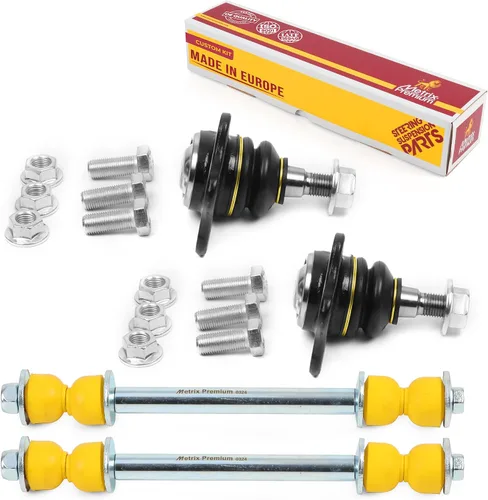 Vista 281 de Metrix Premium Chassis Parts - Juego de 4 piezas de articulación de rótula superior y barra estabilizadora delantera para Ford Ranger RWD 1998-2011