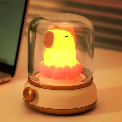 Vista 11 de WANIDEA Chibi Flame - Juego de 2 lámparas de noche, estilo anime, adorables y acogedoras, retro, recargable, para decoración, accesorios de Amarillo