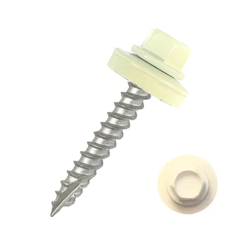 Vista 14 de EAGLE 1 Tornillos para Techos de Metal #10 - Tornillos Autorroscantes con Cabeza Hexagonal Pintada y Arandela de Goma EDPM para Metal a Madera