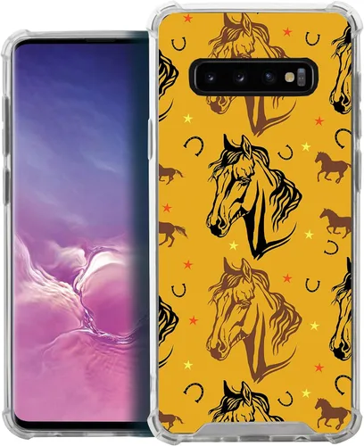 Vista 9 de CasesOnDeck - Funda compatible con Samsung Galaxy S10+ S10 Plus 6.4 pulgadas] S10+ Funda delgada, transparente y flexible de poliuretano