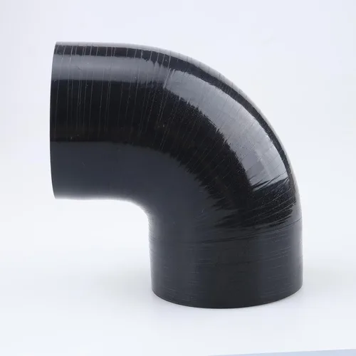 Vista 28 de AC PERFORMANCE ID 1.1" (28mm), Acoplador de codo de 90 grados, longitud de la pierna 3.5" (90mm), grosor de la pared 0.18" (4.5mm), 3 capas
