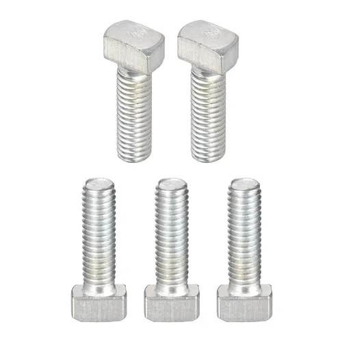 Vista 9 de DTGN Tornillo deslizante con ranura en T M6x16mm (DXL), 5 unidades, bueno para la industria de la construcción, pernos de riel en T chapados en zinc